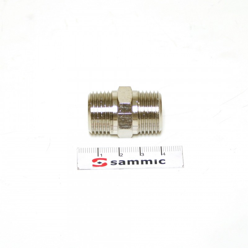 Racord doble-macho 1/2"